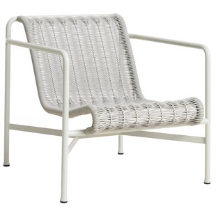 Hay Palissade Cord Lounge Fauteuil Low Sky Grey