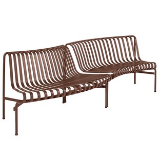 Hay Palissade Park Tuinbank Rond Set Van 2 In/out Iron Red