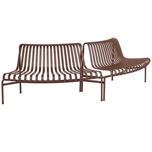 Hay Palissade Park Tuinbank Rond Set Van 2 Out/out Iron Red