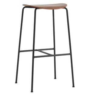 &amp;tradition Pavilion AV38 Barkruk H79 Viltglijders Gelakt Walnoot