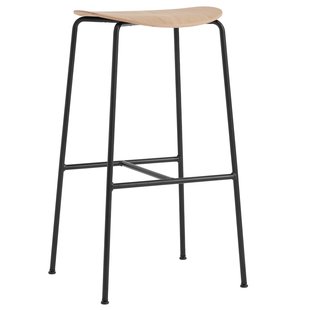 &amp;tradition Pavilion AV37 Barkruk H68 Viltglijders Gelakt Eiken