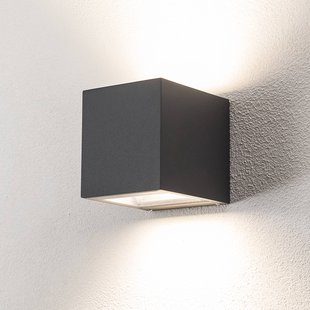 Bega LED buitenwandlamp 24719 K3, grafiet, omhoog/omlaag, gegoten aluminium