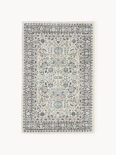 Handgeweven outdoor vloerkleed Tiara met vintage patroon