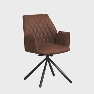 Eetkamerstoel Novan draaibaar microvezel | Dimehouse