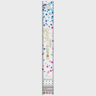 Confette shooter gender reveal roze