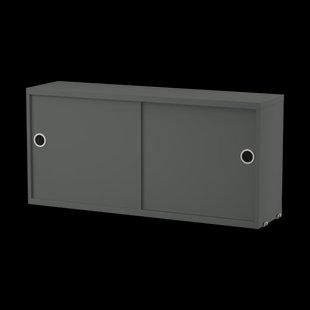String String kast met schuifdeur Donkergrijs, 78x20 cm