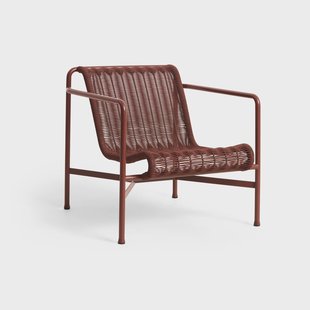 HAY Palissade Cord Low loungestoel Iron red