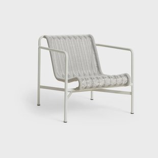 HAY Palissade Cord Low loungestoel Sky grey