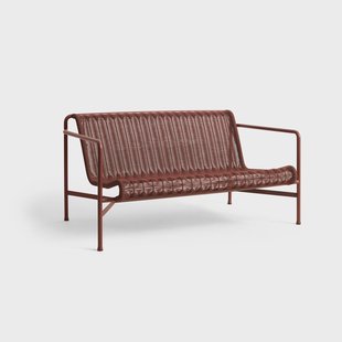 HAY Palissade Cord lounge bank Iron red