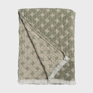Almedahls Korg plaid 170x120 cm Groen-beige Almedahls Korg plaid 170x120 cm Groen-beige