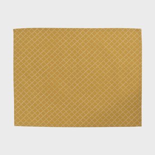 Almedahls Prickruta placemat 34x45 cm 2-pack Oker