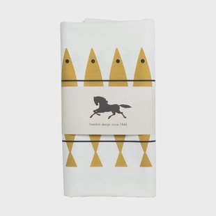 Almedahls Sill gewaxte stof 145x220 cm Oker