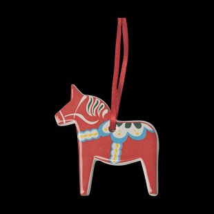 Pluto Design Dalahäst decoratiehanger Rood