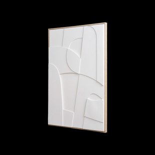 Eefke reliëf wanddecoratie wit - versie 1 - 90 x 60 cm