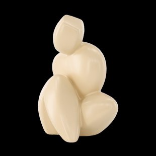 Anna stenen sculptuur lichaam geel