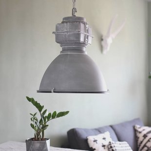 Steinhauer Mexlite Densi hanglamp, grijs, Ø 47 cm, metaal