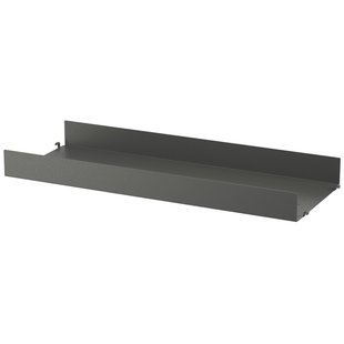 String Furniture Metal Shelf High Edge 78x30 1-pack Donkergrijs