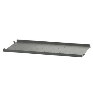 String Furniture Metal Shelf Low Edge 58x20 1-pack Donkergrijs