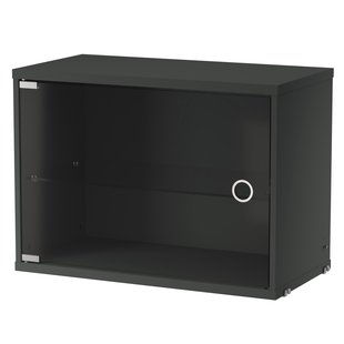 String Furniture Display Cabinet With Swing Glass Door Donkergrijs