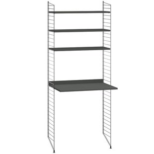 String Furniture Kast Met Met Tafel Zwart Frame Donkergrijs