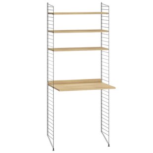 String Furniture Kast Met Met Tafel Donkergrijs Frame Eiken