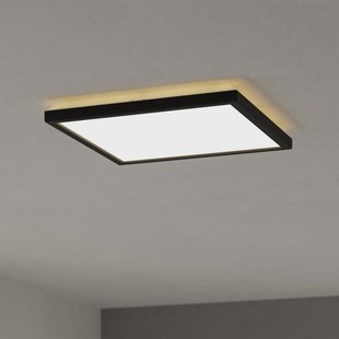 EGLO connect LED plafondlamp Rovito-Z, zwart, 29 x 29 cm