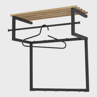 Spinder Design Rizzoli Wandkapstok - Zwart / Eiken