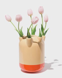 HEMA Tulpenvaas Ø18.5x22cm perzik (perzik)