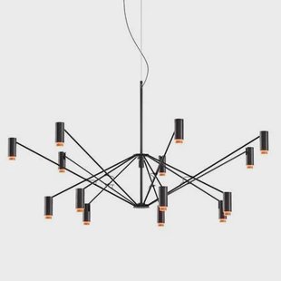 Marset The W hanglamp Ø200 LED zwart|terracotta Marset The W hanglamp Ø200 LED zwart|terracotta