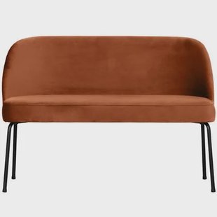 WOOOD Vogue Eetbank - Velvet - Roest - 83x120x59