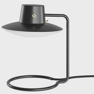 AJ Oxford Mini tafellamp zwart|opaal