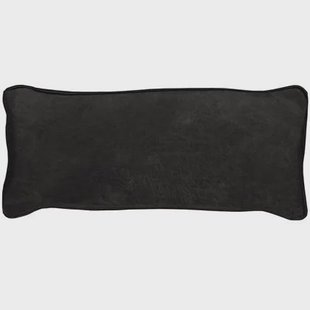 WOOOD Bean Kussen - Recycle Leer - Zwart - 30x70x20