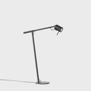 One bureaulamp LED oplaadbaar Smokey Black