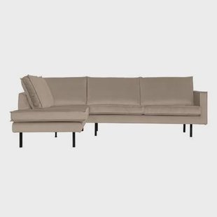 WOOOD Rodeo Hoekbank Links - Velvet - Khaki