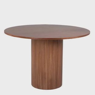 Rebellenclub Pokka Eetkamertafel - ø110 cm - Walnoot