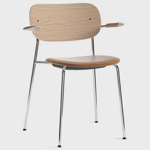 Audo Copenhagen Co eetkamerstoel met arm zitting Dakar 0250