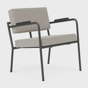 FÉST Monday fauteuil met amleuning zwart|zwart Sydney 22 beige