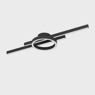 EGLO Amandolo Plafondlamp - LED - 77,5 cm - Zwart|Wit