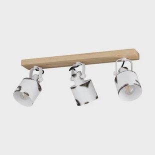 EGLO Kilburn Spot - E27 - 59 cm - Bruin|Wit - Staal