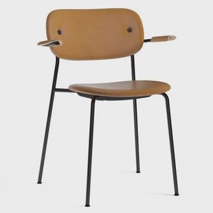 Audo Copenhagen Co eetkamerstoel met arm stof Dakar 0250 naturel