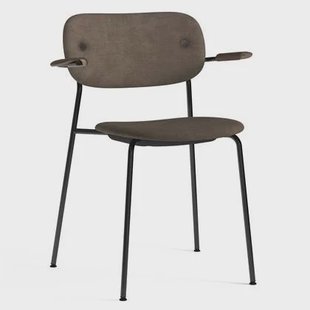 Audo Copenhagen Co eetkamerstoel met arm stof Remix 3 donker
