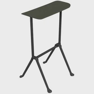 Officina barkruk H65 polypropylene antraciet|donkergroen