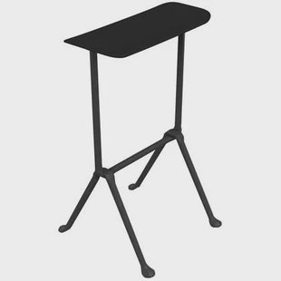 Officina barkruk H65 polypropylene antraciet|zwart