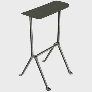 Officina barkruk H65 polypropylene zink|donkergroen