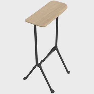 Officina barkruk H75 antraciet|naturel