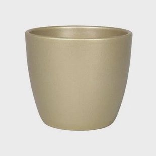 Floran Bloempot|plantenpot Boule - goud - keramiek - 32 x 27 cm Floran Bloempot|plantenpot Boule - goud - keramiek - 32 x 27 cm