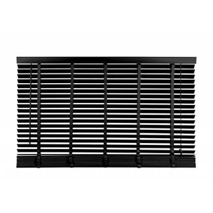 Jaloezie Hout Zwart - Hout - 180x180x5cm (BxHxD)