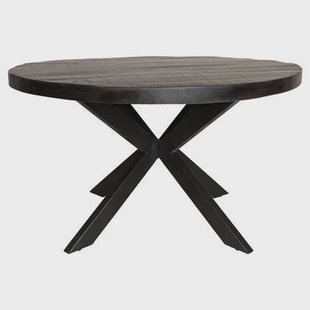 Starfurn Eetkamertafel Denver Black | Rond | 130 cm Starfurn Eetkamertafel Denver Black | Rond | 130 cm