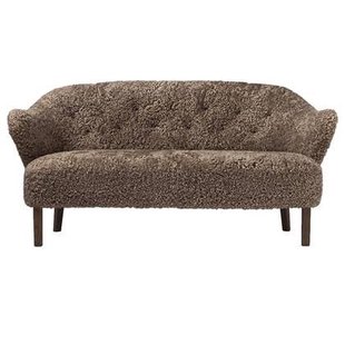 Audo Copenhagen Ingeborg 2,5-zits bank donker eiken Sheepskin Sahara Audo Copenhagen Ingeborg 2,5-zits bank donker eiken Sheepskin Sahara
