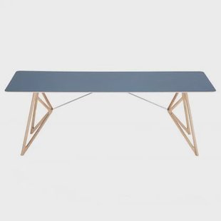 Tink Tafel linoleum 220x90 whitewash Smokey Blue